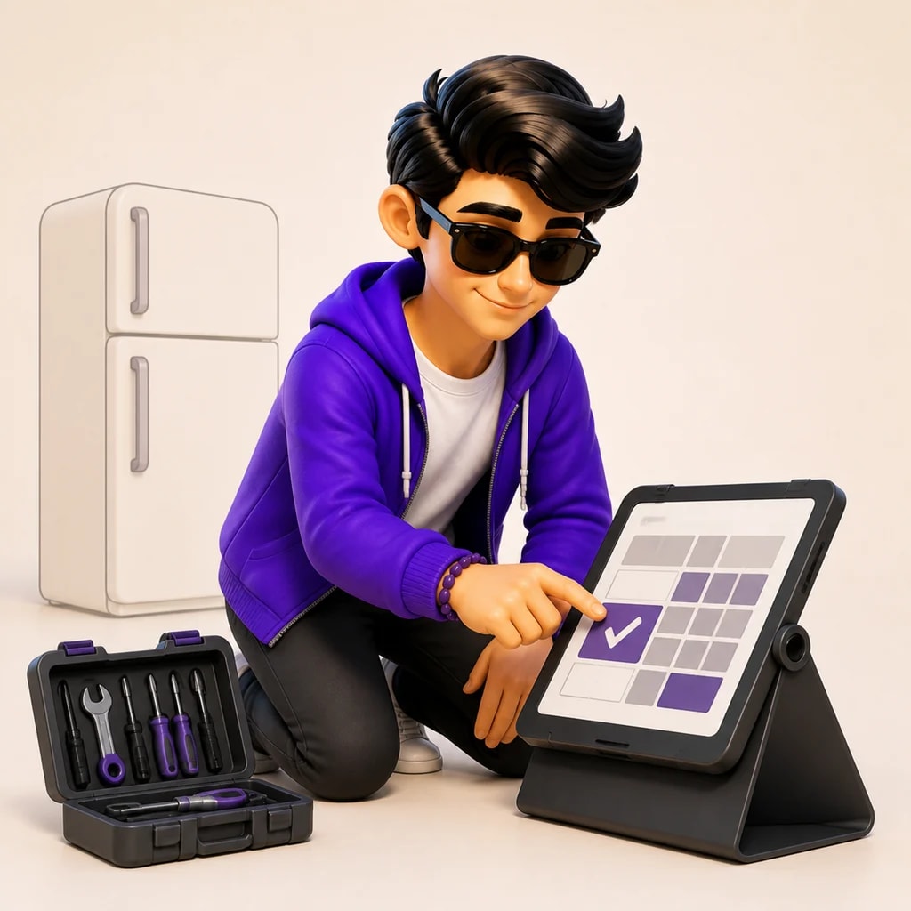 Nephew helping SteadyFix Appliances with daily work